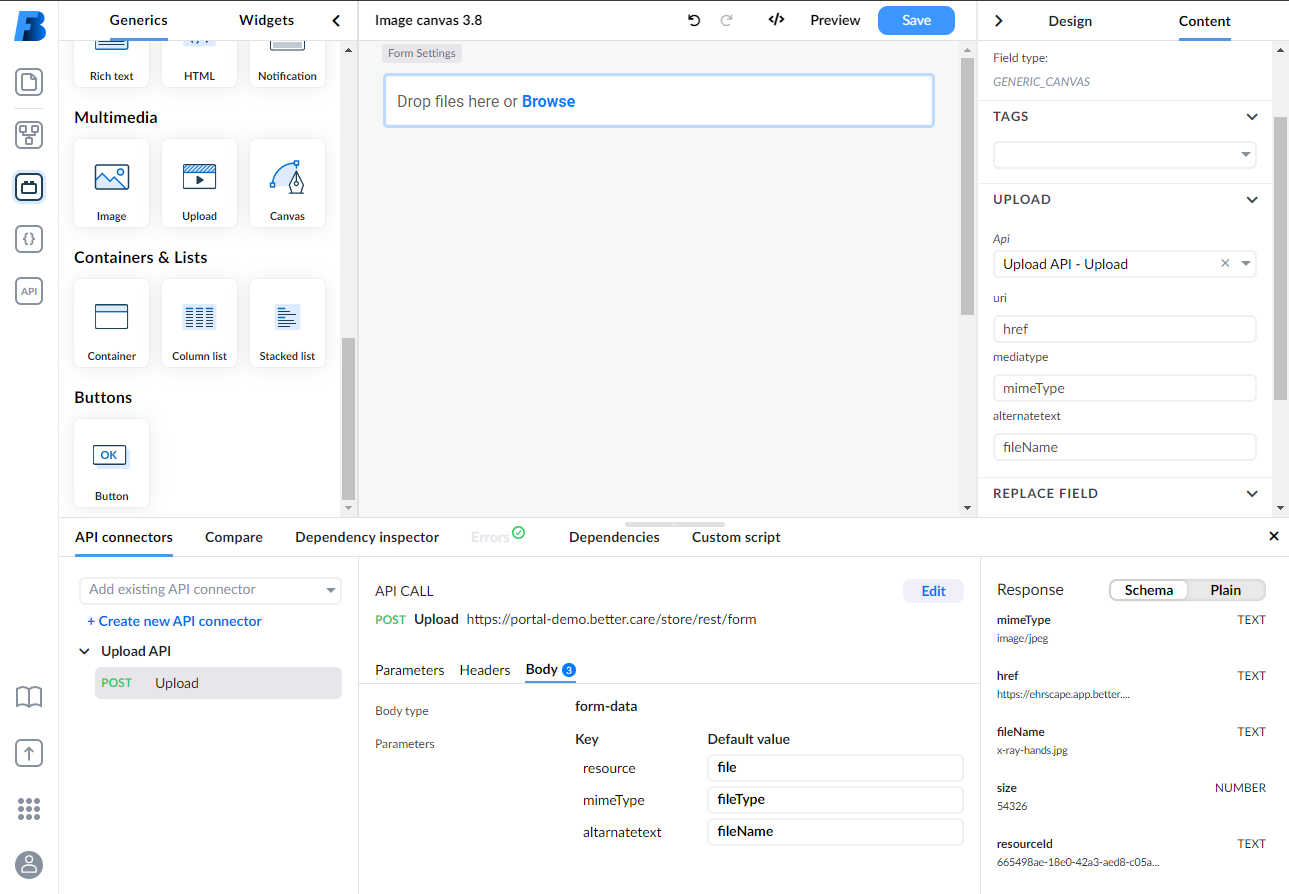 Response for initialization field