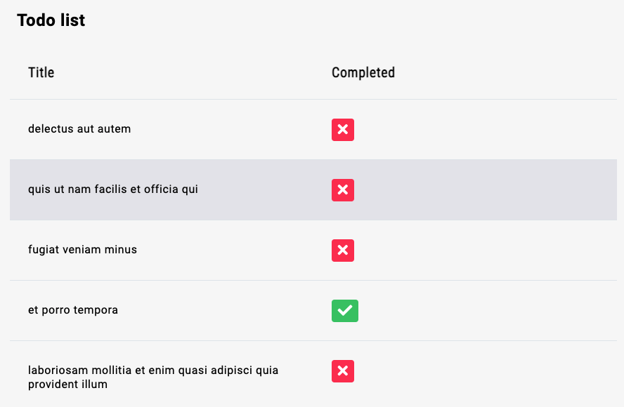 To-do list with status image — Preview