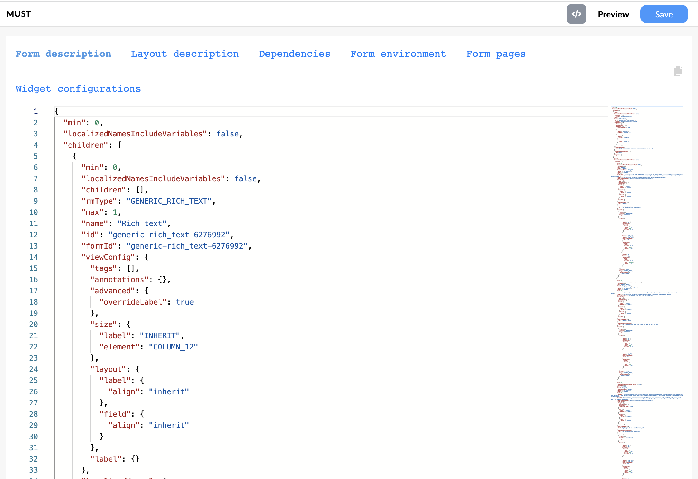 Improved code view