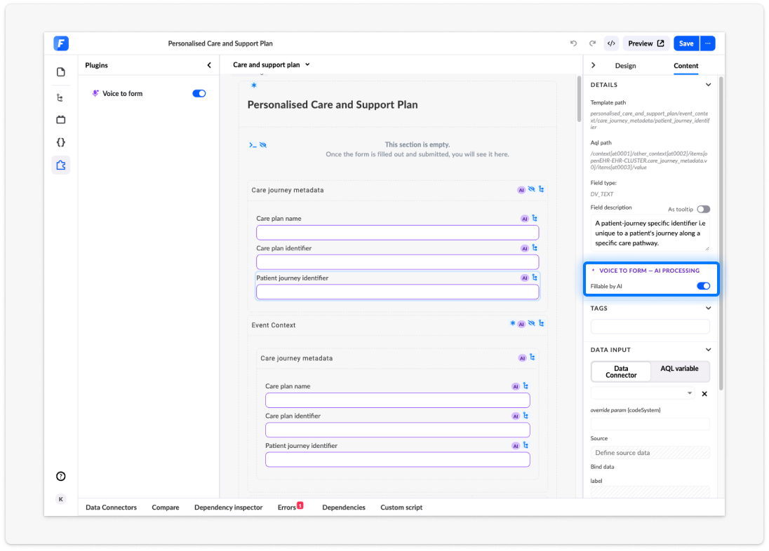 Plugin configurator