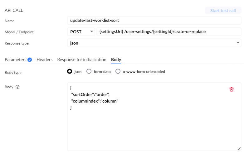 POST datasource for sort persistence
