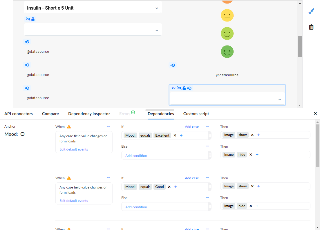 Measurement status interaction configuration