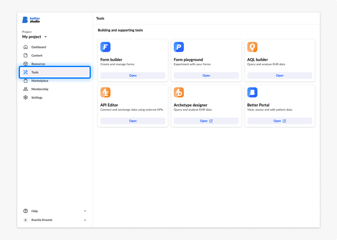 Project tools